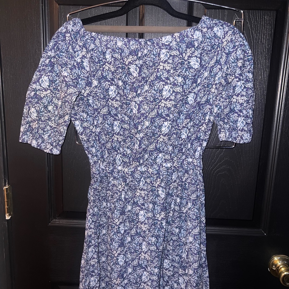 Floral Blue Dress - Picture 4 of 5